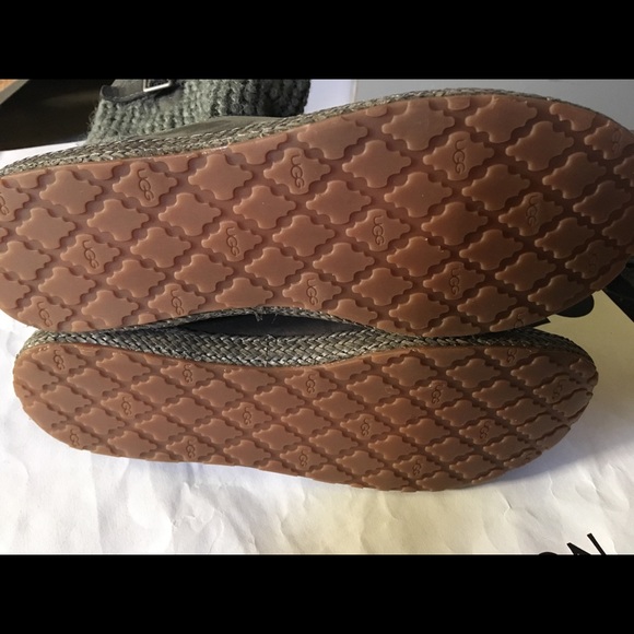 Ugg Lyza Knit Boots in Charcoal Grey, Size 8 - NEW - Picture 5 of 6